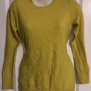 Banana Republic Italian Filpucci Wool Sweater - Chartreuse Green Size Medium